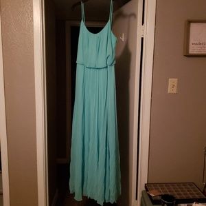 Mint green maxi dress